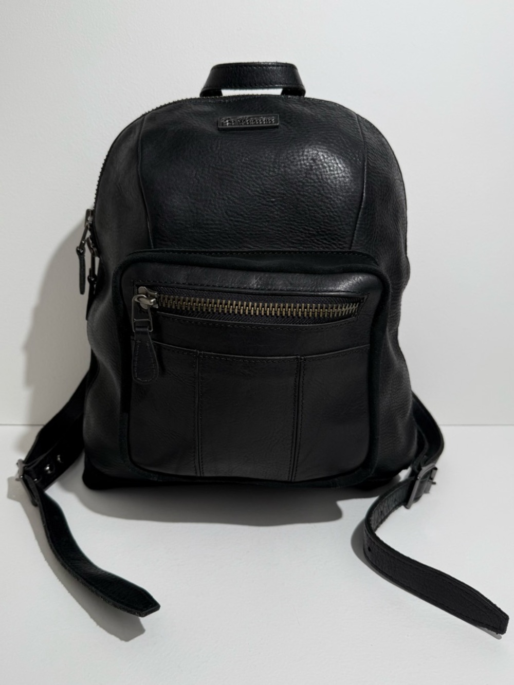 Dr. Martens Harness Backpack Black Leather Slouch Bag
